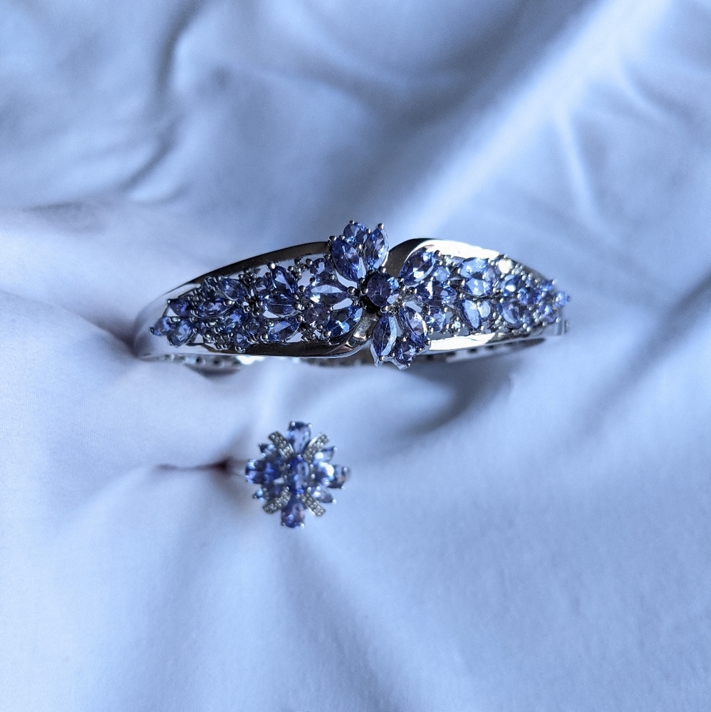 Cocktail bracelet and ring set